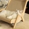 Wooden Cat Lounge Chair Scratcher Sisal Cat Scratch Chair For Relaxing Playing Claw Care 1