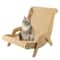 Wooden Cat Lounge Chair Scratcher Sisal Cat Scratch Chair For Relaxing Playing Claw Care 3
