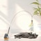 FeatherWhirl Interactive Cat Teaser Wand With Rotating Feather Flexible Steel Wire 2
