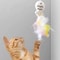FeatherWhirl Interactive Cat Teaser Wand With Rotating Feather Flexible Steel Wire 5