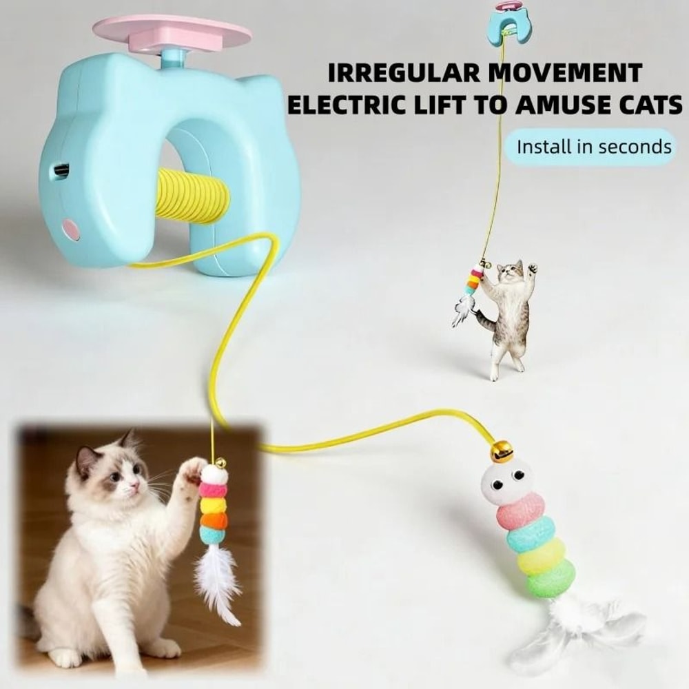 Rechargeable Interactive Flying Bird Cat Toy Automatic Hanging Hunting Toy For Exercise Enrichment 0