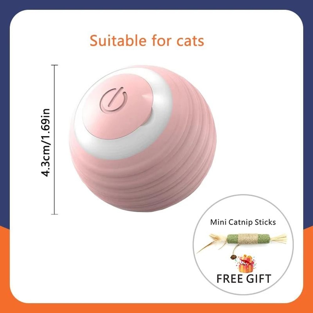 Smart Rolling Interactive Cat Ball Toy With USB Rechargeable Motion Activation 13