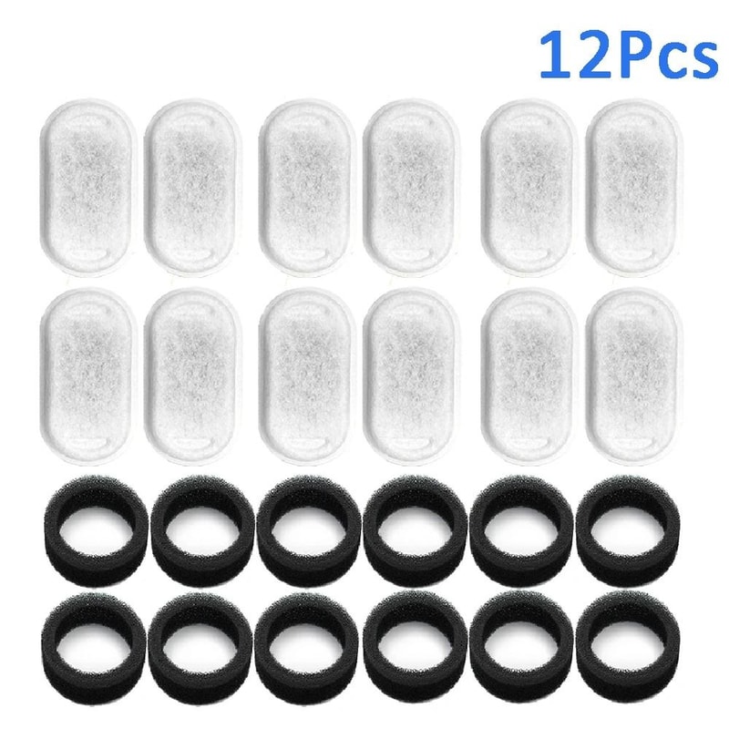 Triple Filtration Cat Water Fountain Replacement Filters For 108oz32L Pet Fountains 6