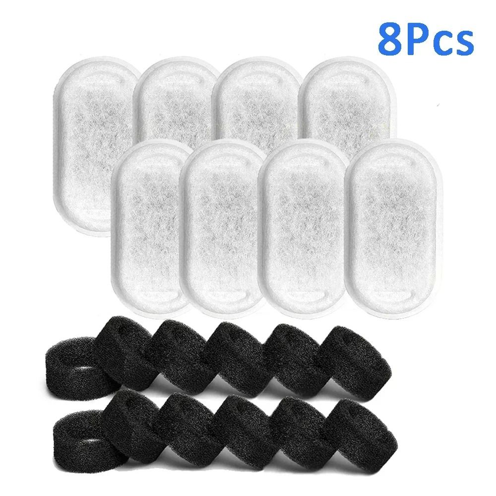 Triple Filtration Cat Water Fountain Replacement Filters For 108oz32L Pet Fountains 7