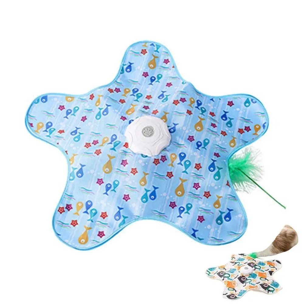 Automatic Feather Chase Cat Toy With Animal Sounds And Interactive Turntable 6