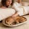 Large Corrugated Cat Scratcher Bed With Oval Lounge Design For Indoor Cats 2