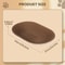 Large Corrugated Cat Scratcher Bed With Oval Lounge Design For Indoor Cats 7