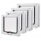 Weatherproof 4Way Locking Cat Door For Interior Exterior Doors Pet Flap For Cats Up To 20 Lbs 3