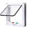 Weatherproof 4Way Locking Cat Door For Interior Exterior Doors Pet Flap For Cats Up To 20 Lbs 7