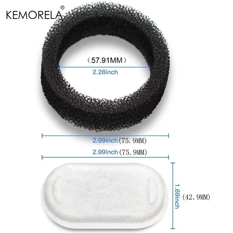 810PCS Activated Carbon Water Fountain Filters For Cat Dog Stainless Steel Pet Water Dispenser 1