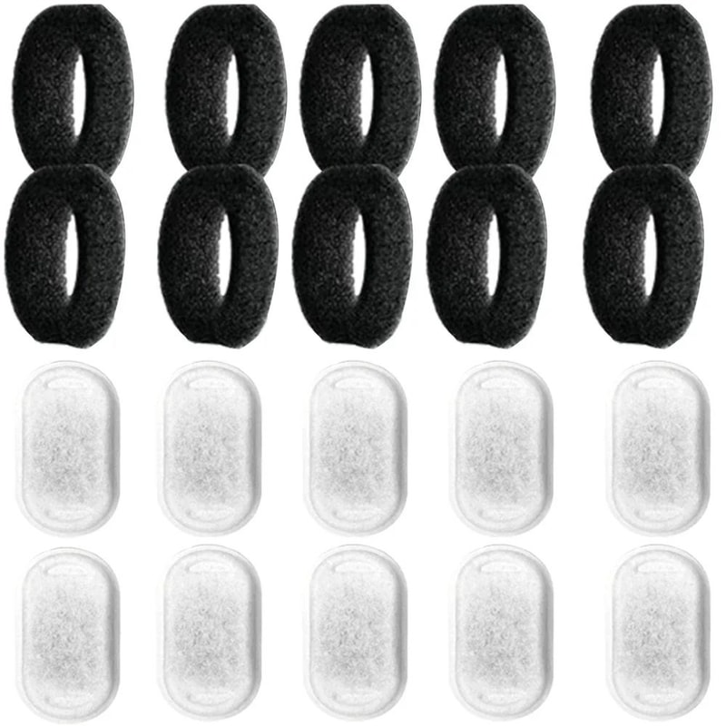 810PCS Activated Carbon Water Fountain Filters For Cat Dog Stainless Steel Pet Water Dispenser 6