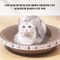 Round Corrugated Cat Scratcher Bed For Claw Care Lounging Furniture Protection 6