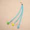 Elastic Cat Wand Replacement Head Set With Wool Ball And Net Teaser Attachments 5