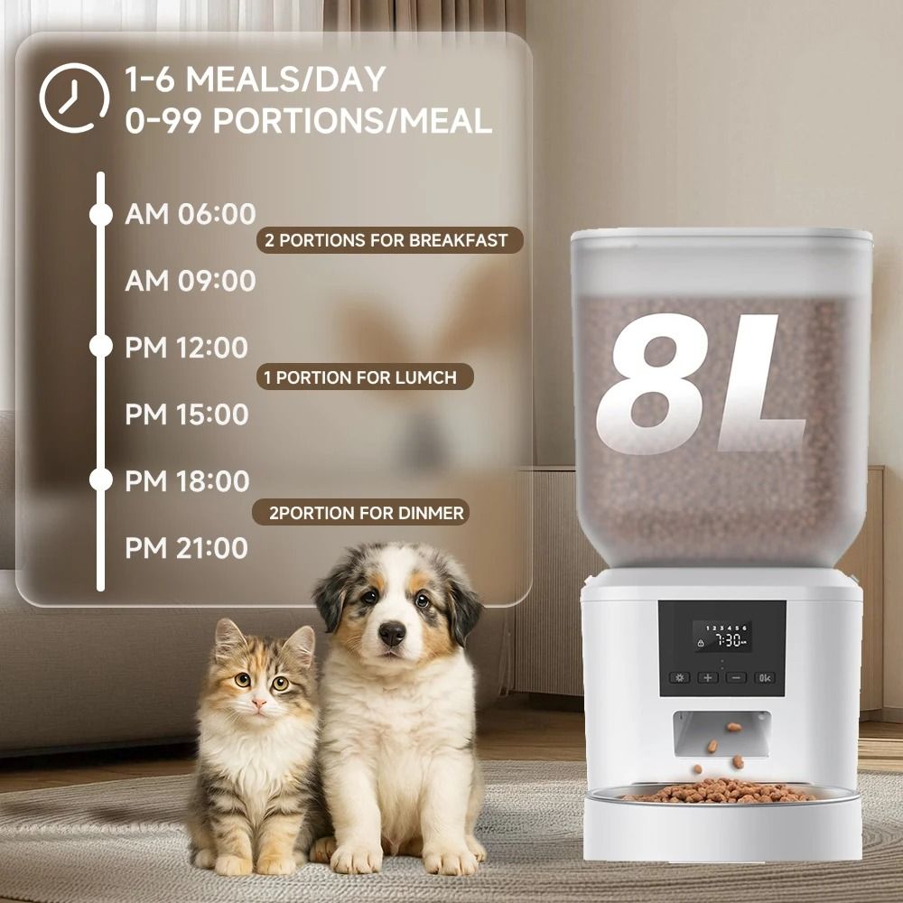 Furpipi 8L WiFi Automatic Pet Feeder With Camera 1