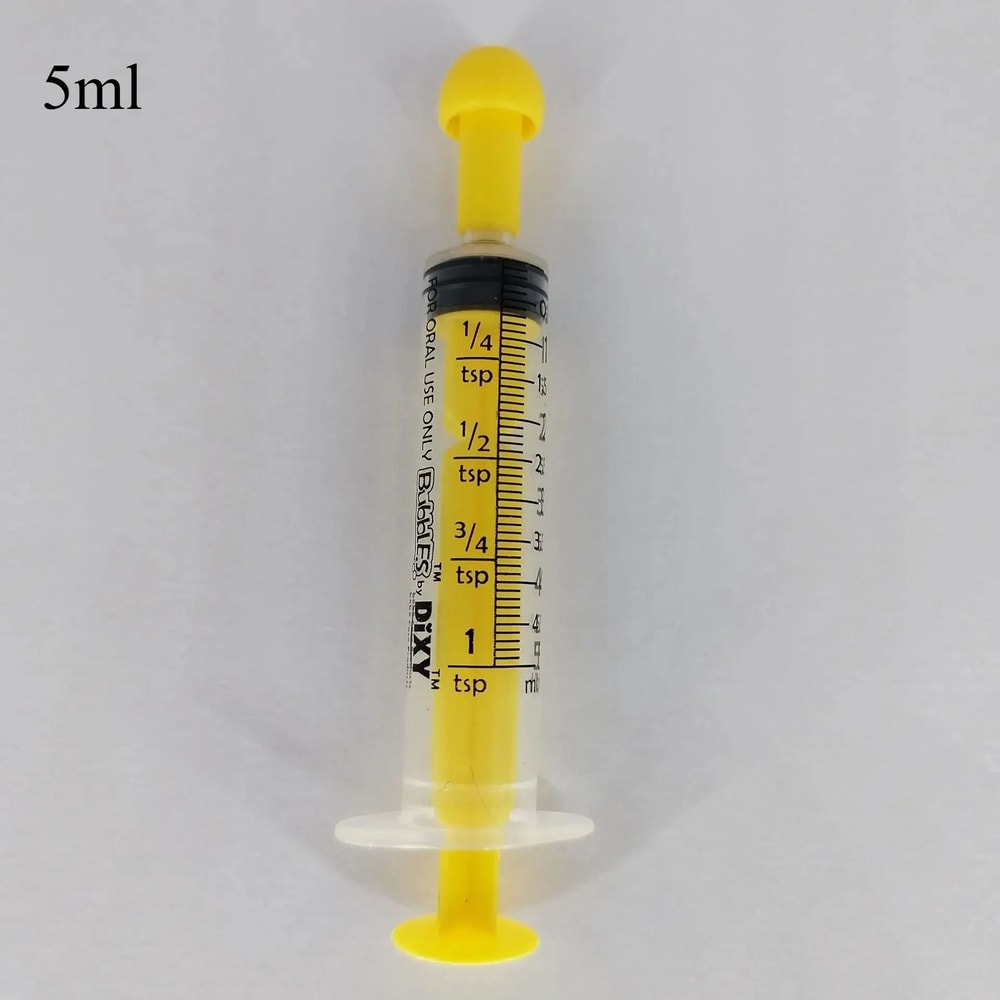 6 Pack Pet Feeding Syringe Set With Caps 3