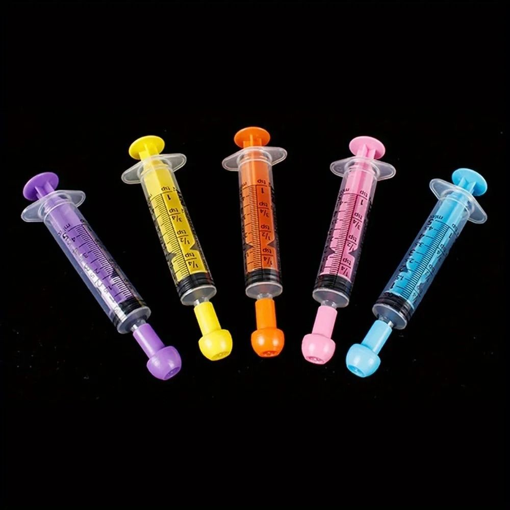 6 Pack Pet Feeding Syringe Set With Caps 6