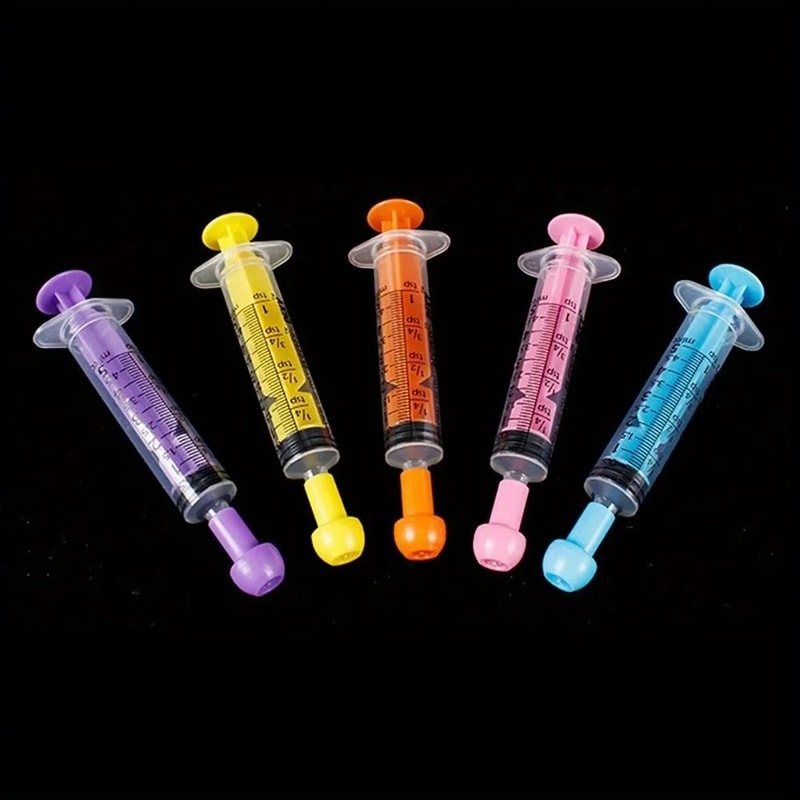 6 Pack Pet Feeding Syringe Set With Caps 6