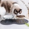 Raised Ceramic Cat Bowl With Metal Stand 0