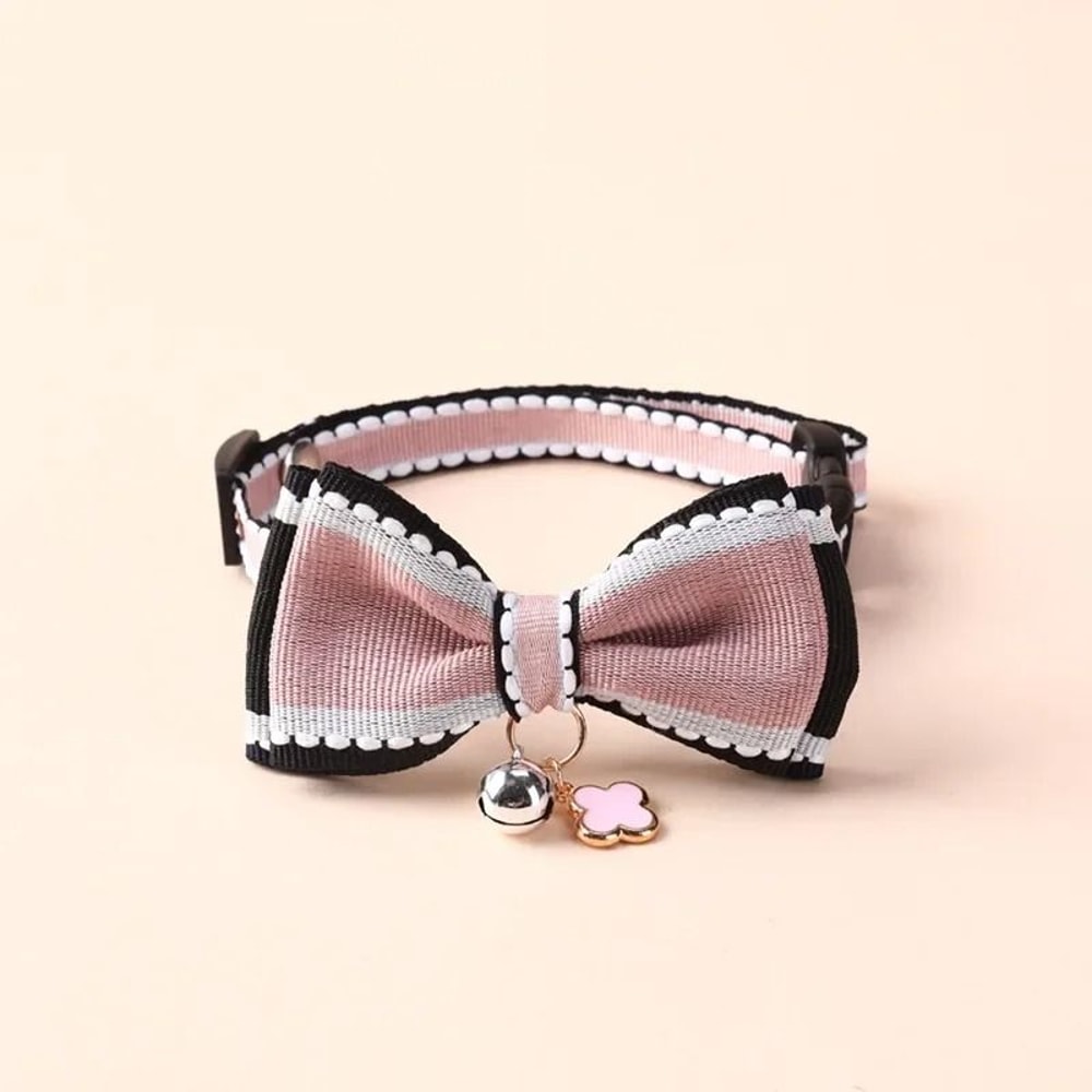 Cute Bow Bell Pet Collar For Cats And Small Dogs 6