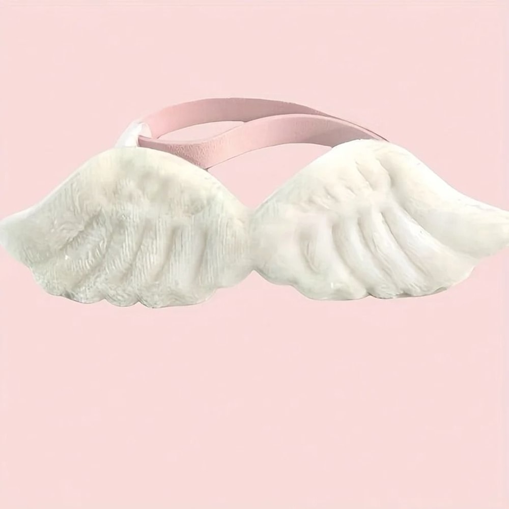 Holiday Angel Wing Pet Collar With Bow Tie Costume For Dogs Cats 5