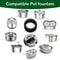 SMA800 Cat Water Fountain Foam Filter Replacement Pack 4 Count 1