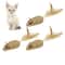 Sisal Mouse Cat Toy With Plush Tail Interactive Chew SelfPlay Hunting Toy 5