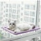Sunny Window Cat Hammock With 44 Lb Capacity Elevated Hanging Bed Lounge Perch 13