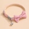 Elegant Bow Bell Pet Collar For Cats Small Dogs Adjustable Cute Everyday Neck Accessory 12