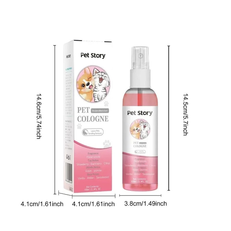 Premium Dog Grooming Spray Deodorizer LongLasting Pet Cologne For Fresh Coat Care 2