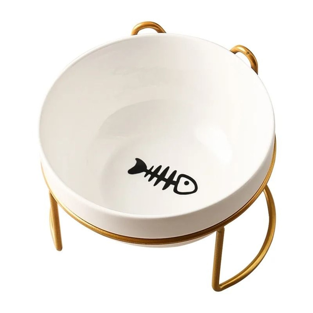 2029 Fl Oz Elevated Ceramic Pet Bowl With Raised Stand For Cats Small Dogs 11