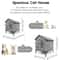 Insulated Outdoor Cat House Winter Warm Cat Shelter WeatherResistant Pet Nest For Stray Indoor Cat 6
