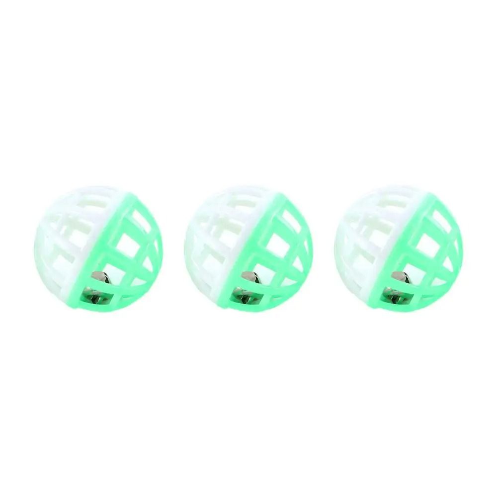 Jingle Bell Cat Play Balls Set Interactive Hollow Training Toys For Kittens Cats 4