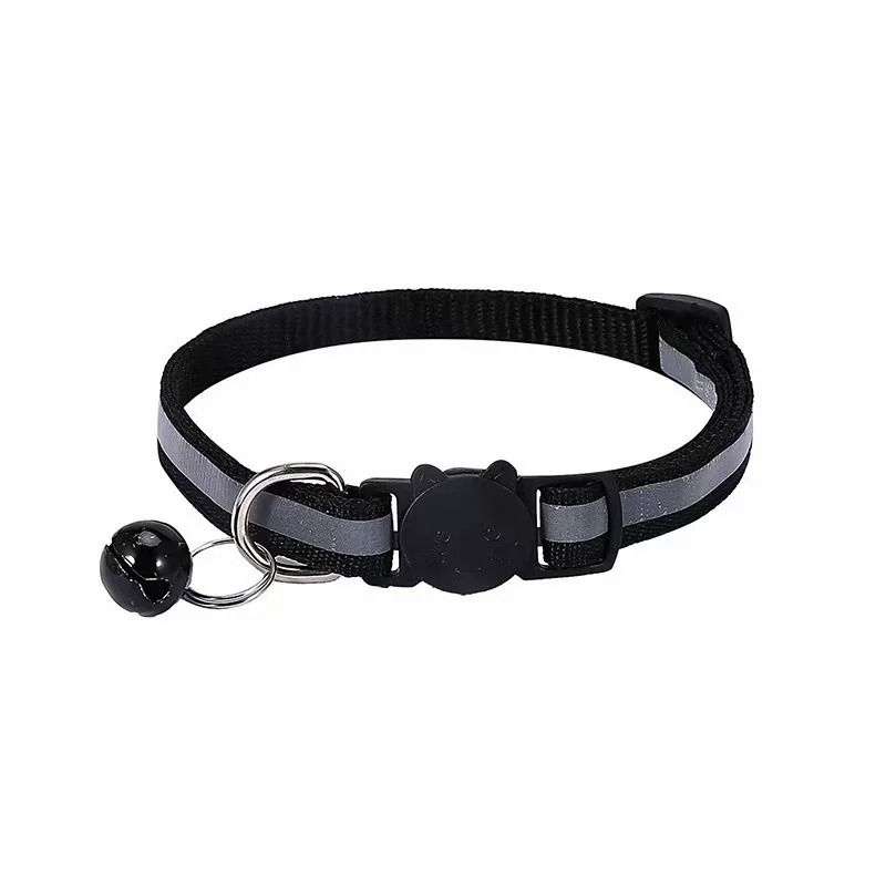 Reflective Breakaway Cat Collar With Bell Adjustable Safety Collar For Cats Kittens 10