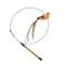 Interactive Feather Bird Cat Wand Toy With Bell Realistic Teaser For Kittens Cats 6