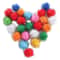 Sparkle Pom Pom Cat Balls Set 50PCS Interactive Glitter Cat Toy Bundle 0
