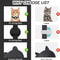 Reflective AirTag Cat Collar With Bell Adjustable GPS Tracking Collar For Cats Small Pets 4