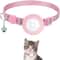 Reflective AirTag Cat Collar With Bell Adjustable GPS Tracking Collar For Cats Small Pets 9