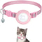 Reflective AirTag Cat Collar With Bell Adjustable GPS Tracking Collar For Cats Small Pets 9