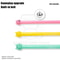 Macaron Mouse Tail Cat Wand Toy With Bell Flexible Silicone Teaser Tail 3