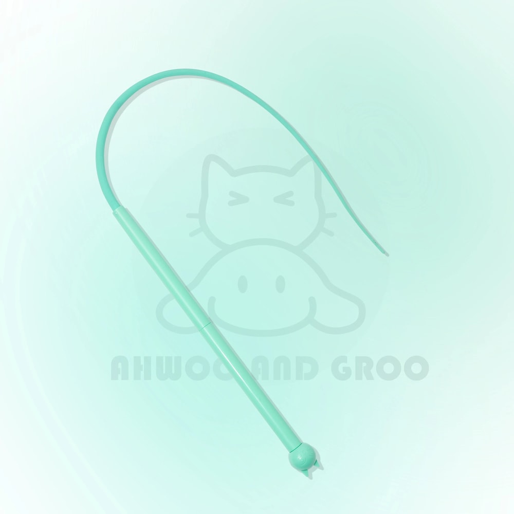 Macaron Mouse Tail Cat Wand Toy With Bell Flexible Silicone Teaser Tail 9