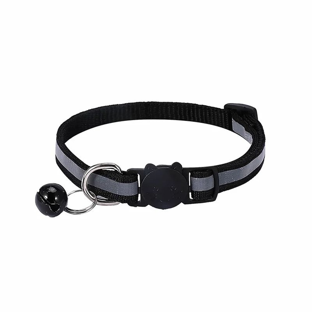 Reflective Breakaway Cat Collar With Bell Adjustable Safety Buckle For Cats And Kittens 7