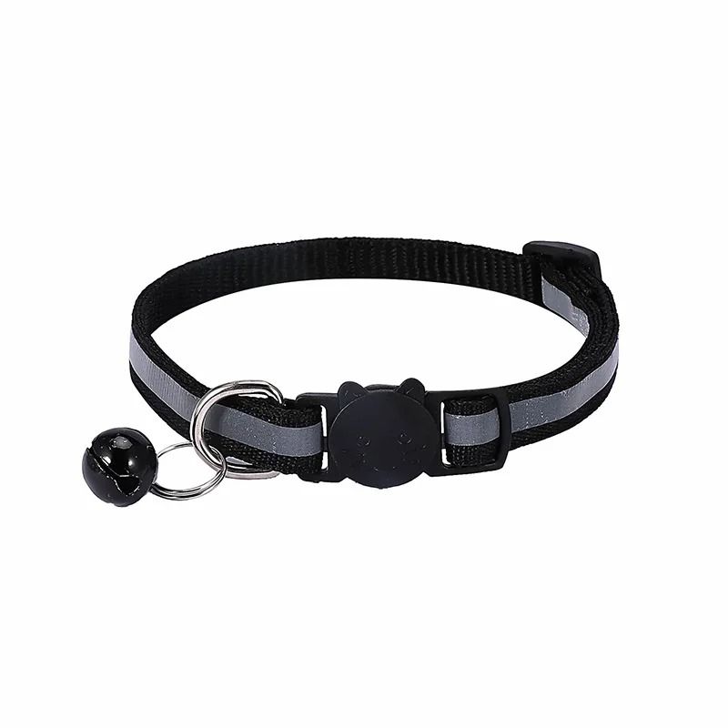 Reflective Breakaway Cat Collar With Bell Adjustable Safety Buckle For Cats And Kittens 7