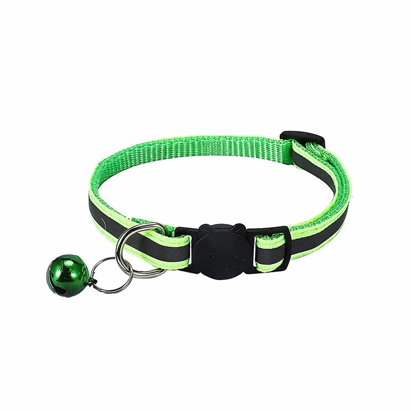 Reflective Breakaway Cat Collar With Bell Adjustable Safety Buckle For Cats And Kittens 9