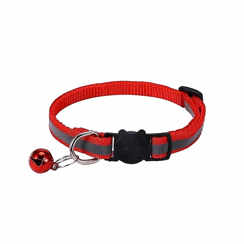 Reflective Breakaway Cat Collar With Bell Adjustable Safety Buckle For Cats And Kittens 12