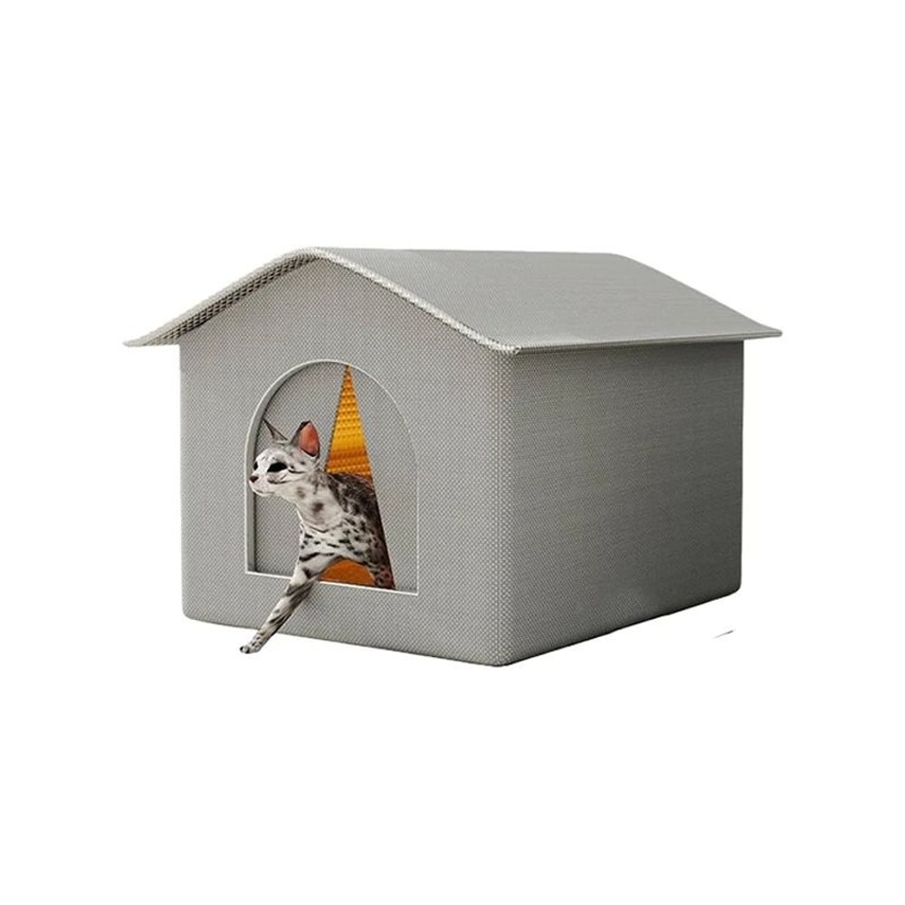 Weatherproof Insulated Outdoor Pet Shelter House For Cats Puppies Small Dogs 6