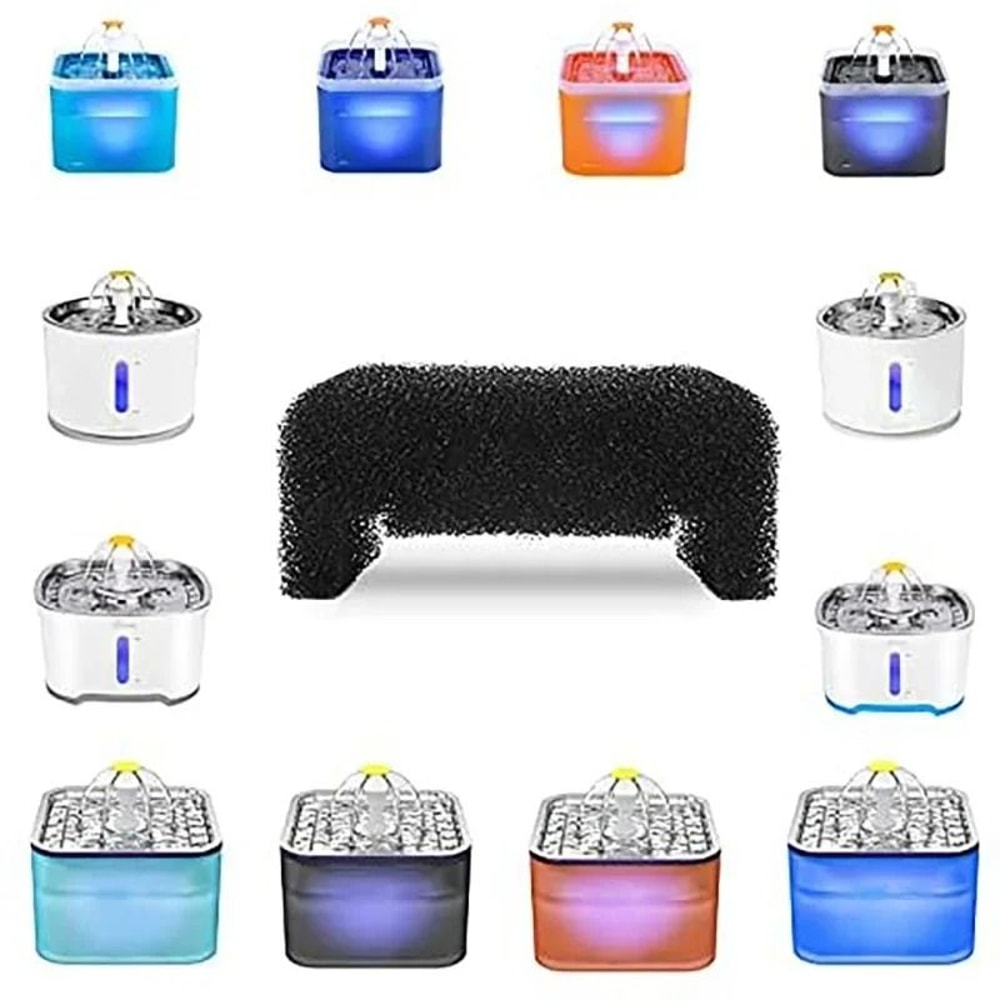Activated Carbon Foam Filters For 85oz25L Cat Water Fountain Replacement 2