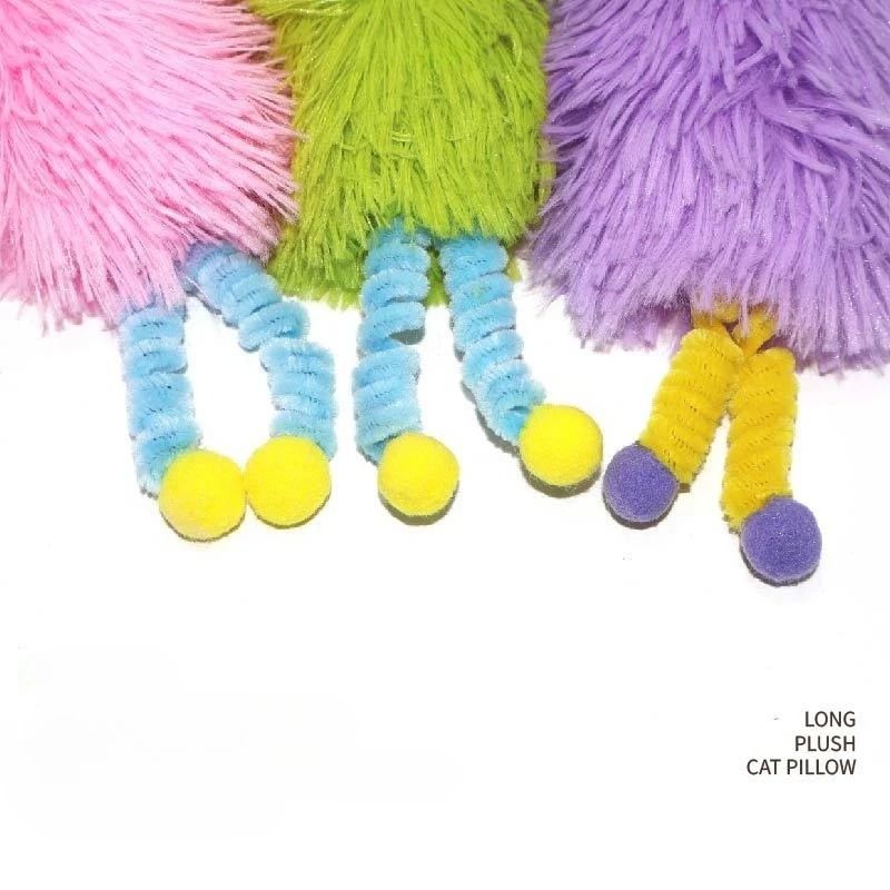 Catnip Plush Pillow Chew Toy For Interactive Play Comfort 4