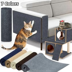 self-adhesive cat scratcher furniture protector mat for sofas, walls & corners
