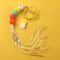 Interactive Feather Bell Cat Teaser Wand With Elastic Rope For Kittens Cats 6