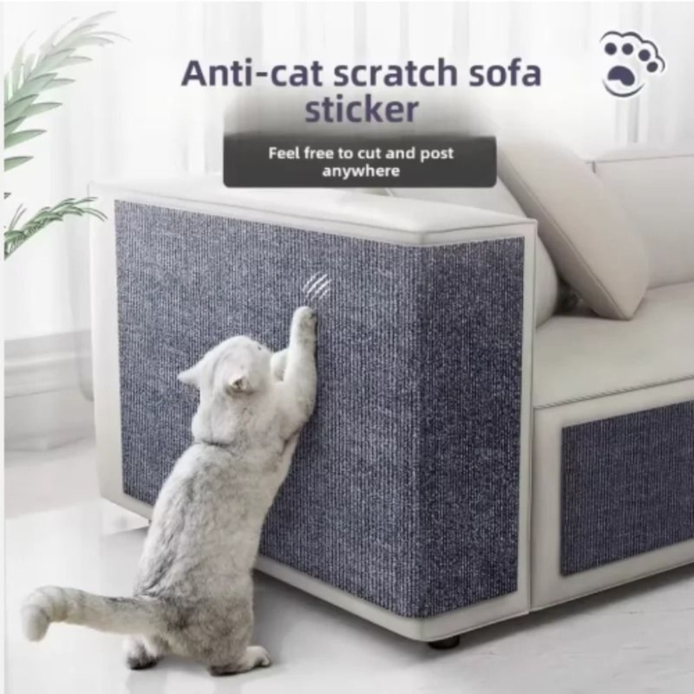 SelfAdhesive Trimmable Cat Scratching Mat For Sofa Furniture Protection 0